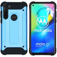 iMoshion Rugged Xtreme Backcover Motorola Moto G8 Power - Lichtblauw