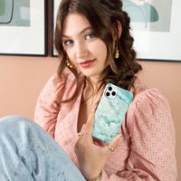 Selencia Maya Fashion Backcover Samsung Galaxy A51 - Agate Turquoise