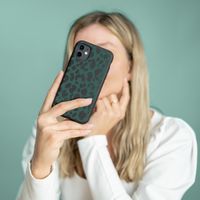 iMoshion Design hoesje Samsung Galaxy A12 - Luipaard - Groen / Zwart