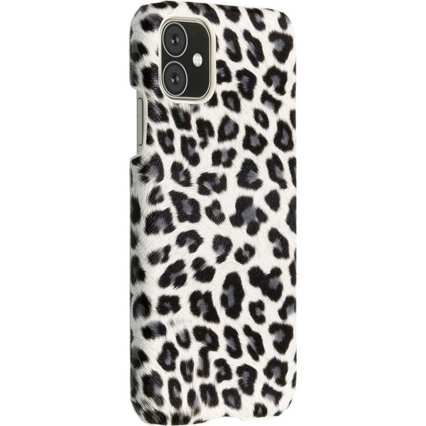 Luipaard Design Backcover iPhone 11 - Wit