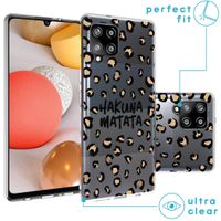 iMoshion Design hoesje Samsung Galaxy A42 - Luipaard - Bruin / Zwart