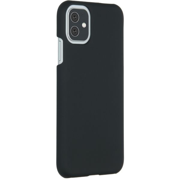 Effen Backcover iPhone 11 - Zwart