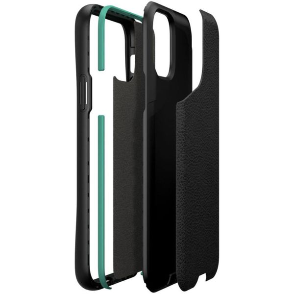 Mous Contour Backcover iPhone 11 Pro Max - Speckled Black Leather