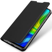 Dux Ducis Slim Softcase Bookcase Xiaomi Redmi Note 9 - Zwart