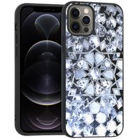 iMoshion Design hoesje iPhone 12 (Pro) - Grafisch - Zilver Bling