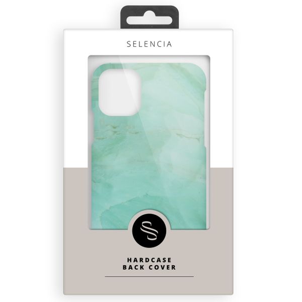 Selencia Maya Fashion Backcover iPhone 12 (Pro) - Marble Green