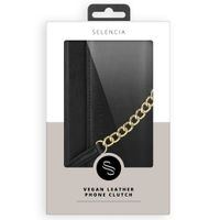 Selencia Eny Uitneembare Vegan Lederen Clutch Galaxy S20 Plus - Zwart