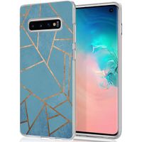 iMoshion Design hoesje Samsung Galaxy S10 - Grafisch Koper / Blauw