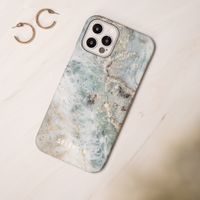 Selencia Maya Fashion Backcover Samsung Galaxy S10 - Marble Blue