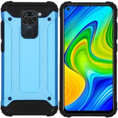 iMoshion Rugged Xtreme Backcover Xiaomi Redmi Note 9 - Lichtblauw