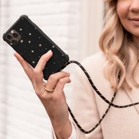 iMoshion Design hoesje met koord Samsung Galaxy A50 - Sterren - Zwart / Goud