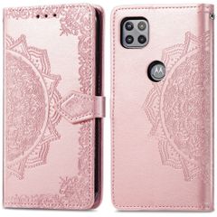 iMoshion Mandala Bookcase Motorola Moto G 5G - Rosé Goud