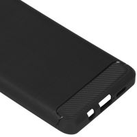 Brushed Backcover Xiaomi Mi Note 10 Lite - Zwart