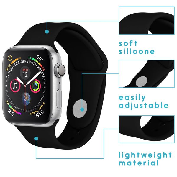 iMoshion Siliconen bandje Multipack Apple Watch Series 1-8 / SE / Ultra - 42/44/45/49 mm