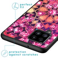 iMoshion Design hoesje Samsung Galaxy A42 - Grafisch - Roze Bling