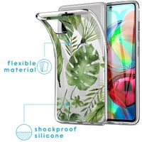 iMoshion Design hoesje Samsung Galaxy A71 - Bladeren - Groen