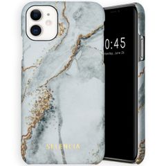 Selencia Maya Fashion Backcover iPhone 11 - Marble Stone