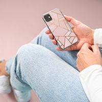 iMoshion Design hoesje Motorola Moto G8 Power - Grafisch Koper / Roze