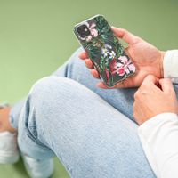 iMoshion Design hoesje iPhone 12 Mini - Jungle - Groen / Roze