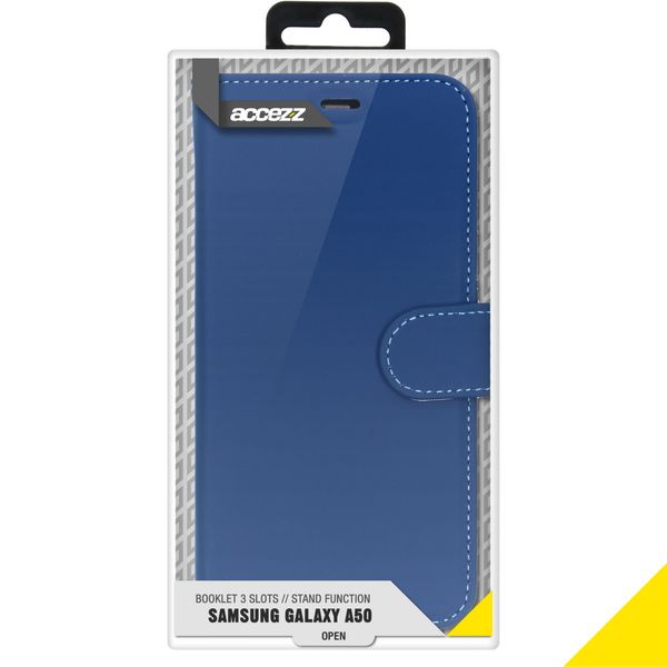 Accezz Wallet Softcase Bookcase Samsung Galaxy A50 / A30s - Blauw