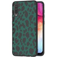 iMoshion Design hoesje Galaxy A50 / A30s - Luipaard - Groen / Zwart