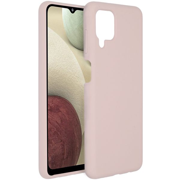 Accezz Liquid Silicone Backcover Samsung Galaxy A12 - Roze