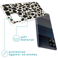 iMoshion Design hoesje Samsung Galaxy A42 - Luipaard / Zwart