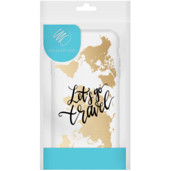 iMoshion Design hoesje iPhone 11 - Let's Go Travel / Zwart