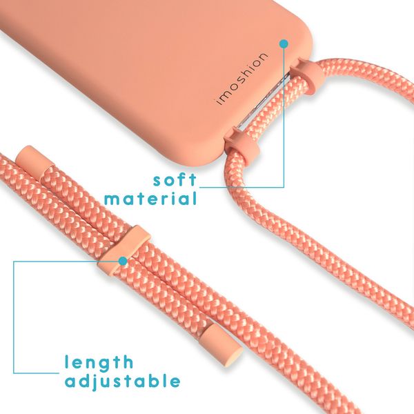 iMoshion Color Backcover met afneembaar koord iPhone Xr - Peach