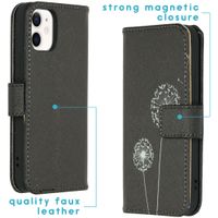 iMoshion Design Softcase Bookcase iPhone 12 Mini - Dandelion