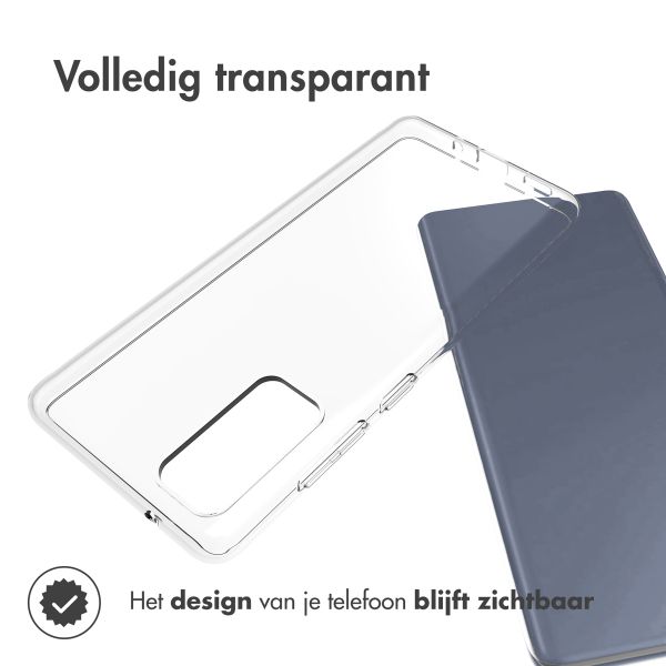 Accezz Clear Backcover Samsung Galaxy S20 FE - Transparant