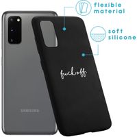 iMoshion Design hoesje Samsung Galaxy S20 - Fuck Off - Zwart