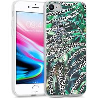 iMoshion Design hoesje iPhone SE (2022 / 2020) / 8 / 7 / 6s - Jungle -Wit