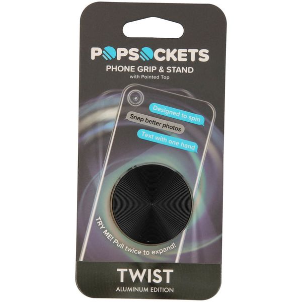 PopSockets Twist Black Aluminium