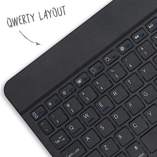 Accezz QWERTY Bluetooth Keyboard Bookcase Galaxy Tab S6 Lite / Tab S6 Lite (2022)