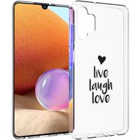 iMoshion Design hoesje Samsung Galaxy A32 (4G) - Live Laugh Love