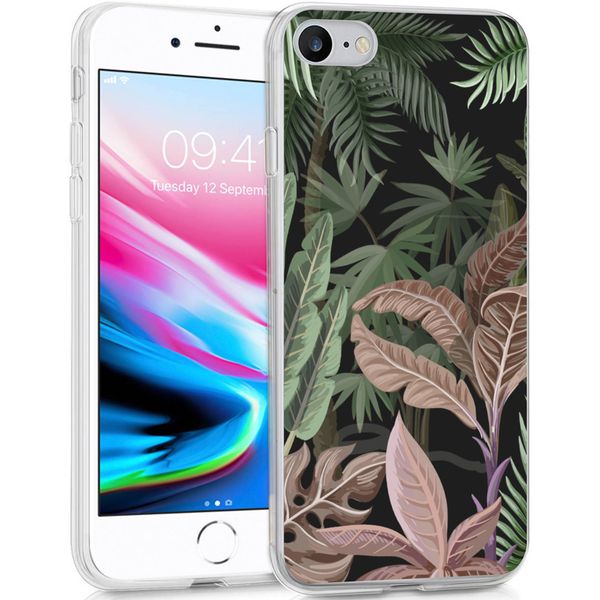 iMoshion Design hoesje iPhone SE (2022 / 2020) / 8 / 7 / 6s - Jungle - Groen