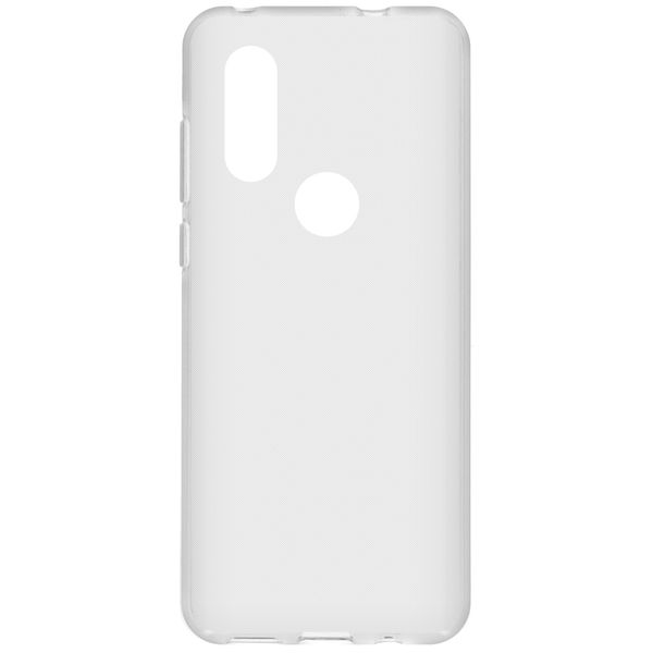 Softcase Backcover Motorola One Vision - Transparant