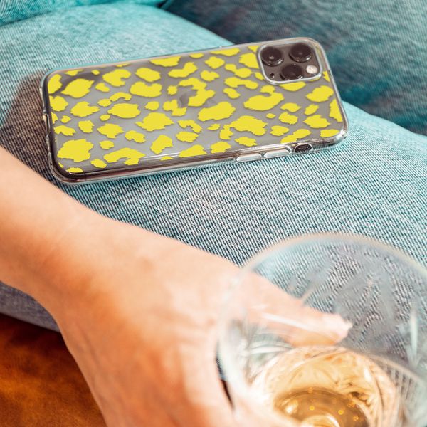 iMoshion Design hoesje iPhone Xr - Luipaard - Geel