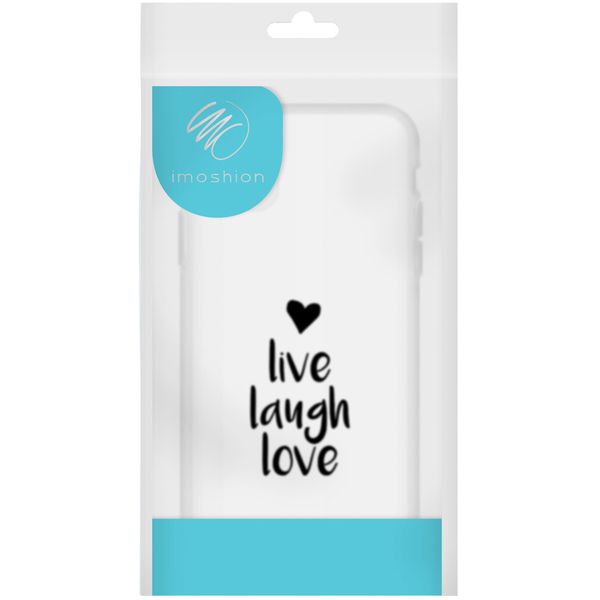 iMoshion Design hoesje Samsung Galaxy A52(s) (5G/4G) - Live Laugh Love - Zwart