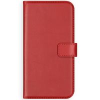 Selencia Echt Lederen Bookcase iPhone Xs - Rood