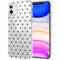 iMoshion Design hoesje iPhone 11 - Hartjes - Zwart