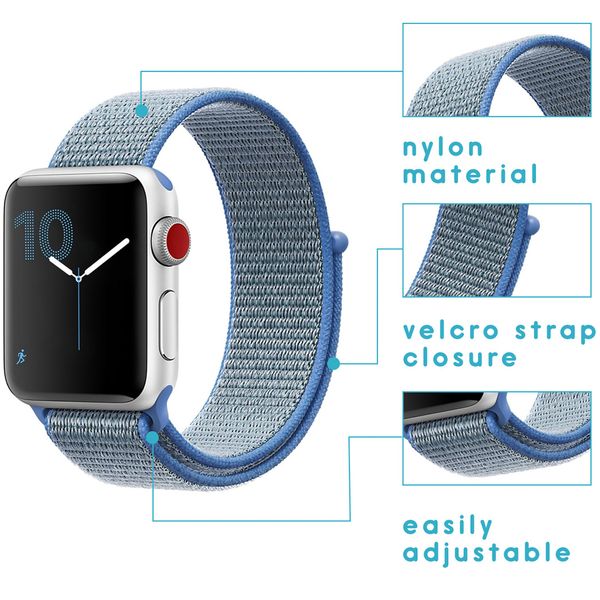 iMoshion Nylon bandje Apple Watch Series 1-8 / SE / Ultra - 42/44/45/49 mm