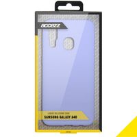 Accezz Liquid Silicone Backcover Samsung Galaxy A40 - Paars