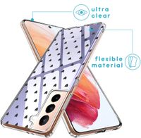 iMoshion Design hoesje Samsung Galaxy S21 - Hartjes - Zwart