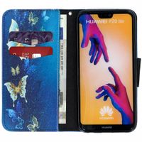 Design Softcase Bookcase Huawei P20 Lite