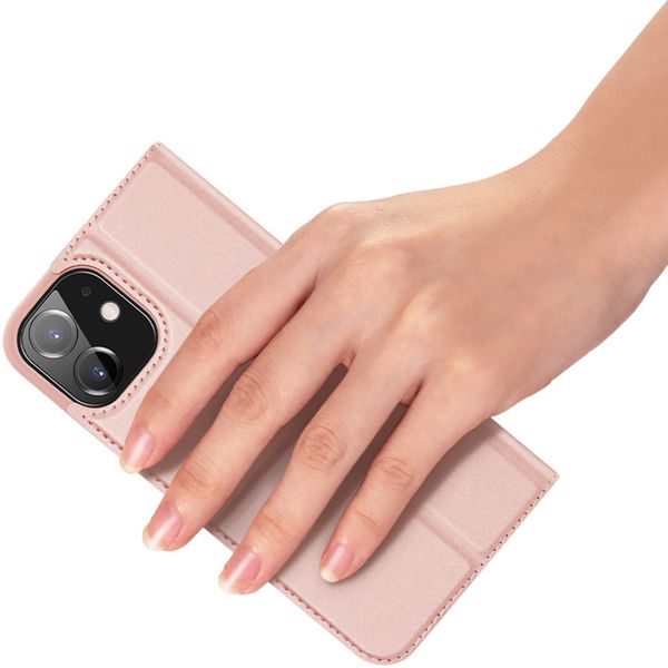 Dux Ducis Slim Softcase Bookcase iPhone 12 Mini - Rosé Goud