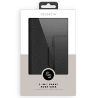 Selencia Llyr 2-in-1 Uitneembare Slang Bookcase iPhone Xs / X - Zwart