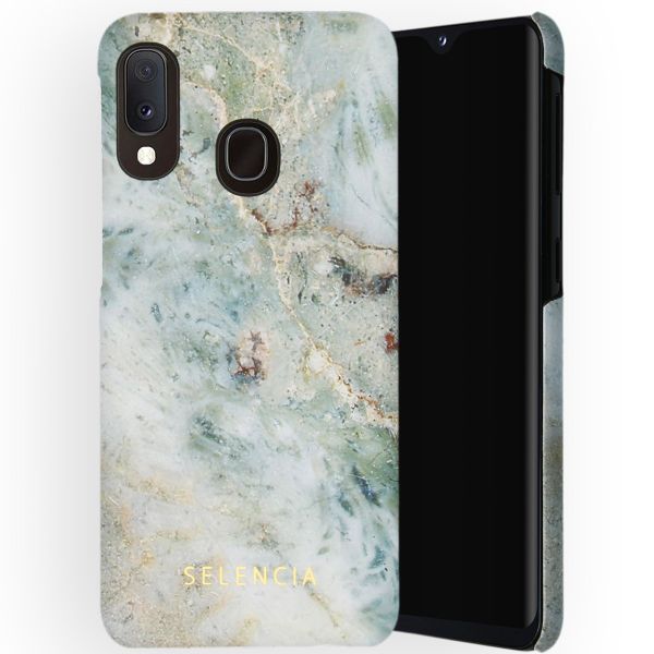 Selencia Maya Fashion Backcover Samsung Galaxy A20e - Marble Blue