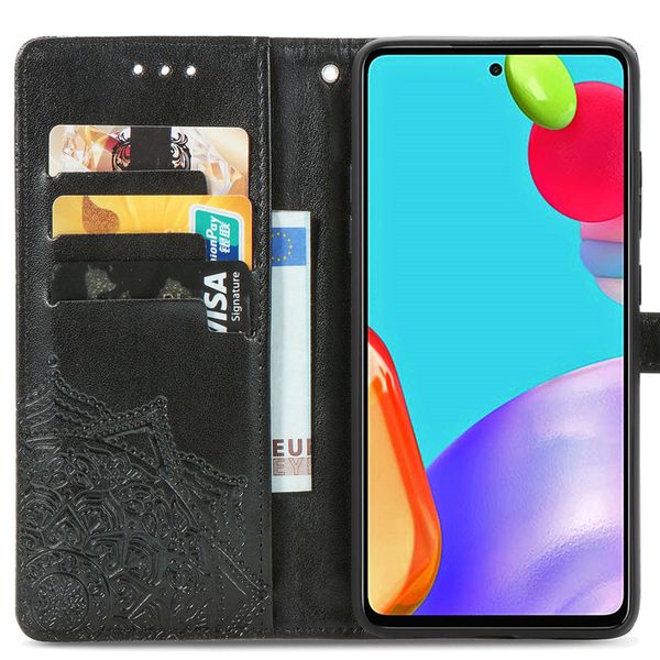 iMoshion Mandala Bookcase Samsung Galaxy A52(s) (5G/4G) - Zwart